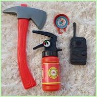 ✁ ◆ ♞,♘Fireman Costume for Kids Boy Firefighter Career Guidance Suit Children Cosplay Uniform Chris