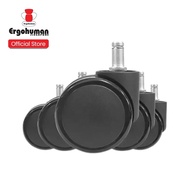 Ergohuman 5pcs Classic / Elite Chair Replacement Castors Wheels