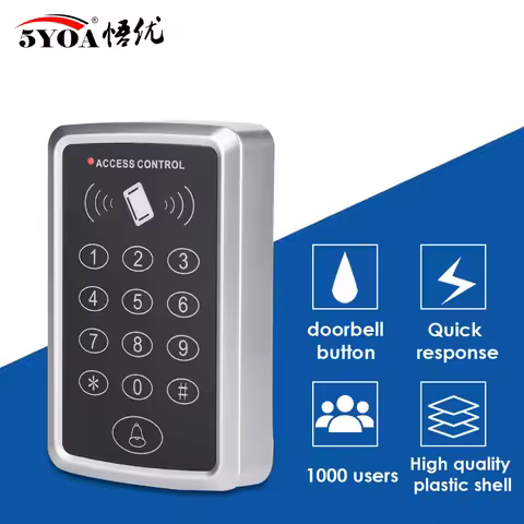 125KHz RFID Access Control Keypad EM Card Reader Door Access Control System Door Lock Opener Keyboar