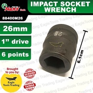 Hans 1'' Drive 6 Points Impact Socket Wrench 26mm 88400M26