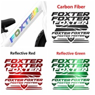 【GTTR】FOXTER Bike Carbon Fiber Vinyl Sticker Decal for Mountain Bike Stickers
