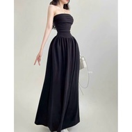 [Liquidation] COQUI A-line strapless dress (real photo_Read description carefully)