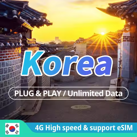 Korea 4G SIM card Seoul Busan 1-30days LTE High speed Unlimited internet Mobile Phone Data Sim card 