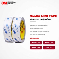 3M 9448A Thin Double Sided Tape Transparent Color 0.15mm Thick