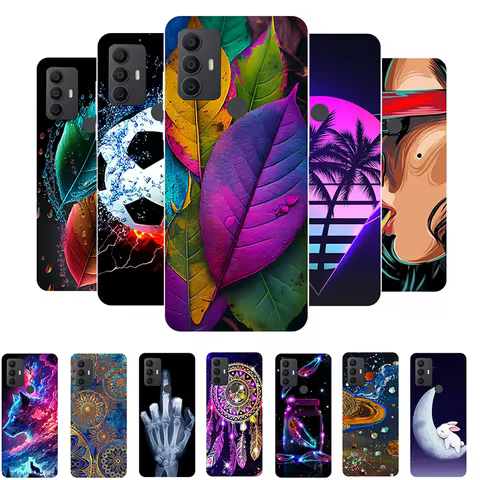 For TCL 30 SE Case Cute Fashion Soft TPU Back Cover Phone Case For TCL 30SE 6165A 6165H Silicone Cas