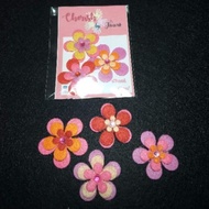 Felt cloth layered flower