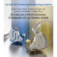 KZ ZS10 Pro Metall 4BA+1DD Hybrid 10 Units Hifi Bass Earbuds Monitor Headphones PK ZSN ZST AS12 AS10 AS16 T1