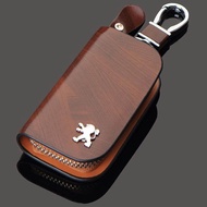 1Pc Peugeot ของแท้ LeatherCar Key ที่วางฝาครอบกระเป๋าใส่กุญแจรถ Key Case สำหรับ Peugeot 307 206 308 407 207 406 208 3008 2008 508 408 301 306 106 405