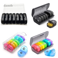 DTB Weekly Pill Organizer AM PM With 7 Daily Pocket Case To Hold Vitamin, Medicine, And Supplement