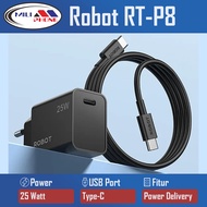 Robot Charger RT-P8 25W + Type-C To Type-C Cable 100 Cm Original