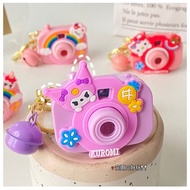 GANTUNGAN Kiara Sanrio Character Projector Lamp Camera Keychain Character Projector Lamp Camera Keyc