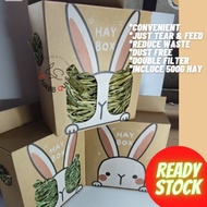 Hay Box 500g Dust Free Double filtered (Timothy hay 1st cut, 2nd cut, and wheatgrass)Ready Stock
