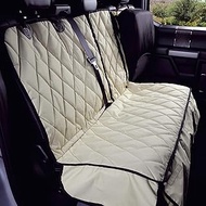 4Knines Crew Cab Rear Bench Seat Cover with Hammock - Heavy Duty - Waterproof (Tan, Driver Side)