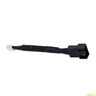 Lidu11 15cm Fan Cable Adapter Small 4PINl to 3Pin 4Pin For Easy Connection 5 9inch
