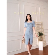 Yumi DRESS WOMEN'S PREMIUM DENIM DRESS