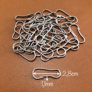 Hook 2.8cmPRAMUKA per 144 pcs 2.8cm wire hook/ 2.8 bb hook/ mask hook/