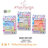 LustyBunny LB 1383 1382 Feeding Set 3in1 Baby Feeding Tools Baby Feeding Supplies | Baby Gift | Comp