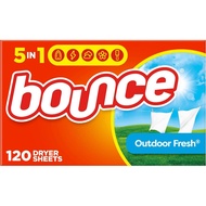 Bounce Dryer Sheets Laundry Fabric Softener Outdoor Fresh Scent/Free & Gentle 120 and 240