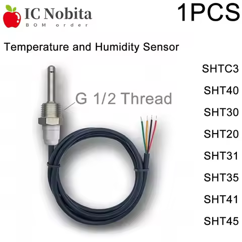 SHTC3 SHT40 SHT30 SHT20 SHT31 SHT35 SHT45 41 Digital Temperature and Humidity Sensor Probe with G 1/