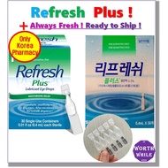 Refresh Plus Eye Drop +@ /0.4ml x 30ea, Exp.2026.Feb /Eyes Care by Abbvie