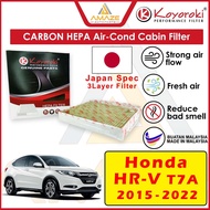 Koyoroki PM2.5+CARBON HEPA Air-Cond Cabin Filter for Honda HR-V/ HRV T7A (2015-2022)(80291-TFO-941)[