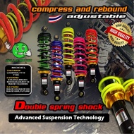 UNIVERSAL ABSORBER 330mm 347mm 280mm EX5 WAVE125 KRISS RXZ SRL KRISS FUTURE  WAVE100 DOUBLE SPRING