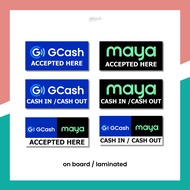 Small Gcash Maya Cash In Cash Out Signage
