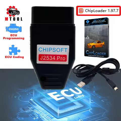 Chipsoft J2534 Pro K-line KLine CAN BUS CANHacker Adapter VCI Diagnostic Tool ECU Chip Tunting Tool 