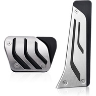 Steel Foot Gas Accelerator Brake Pedal Pad Cover Compatible with BMW 1 2 3 4 5 6 7 Series X3 X5 X6 F