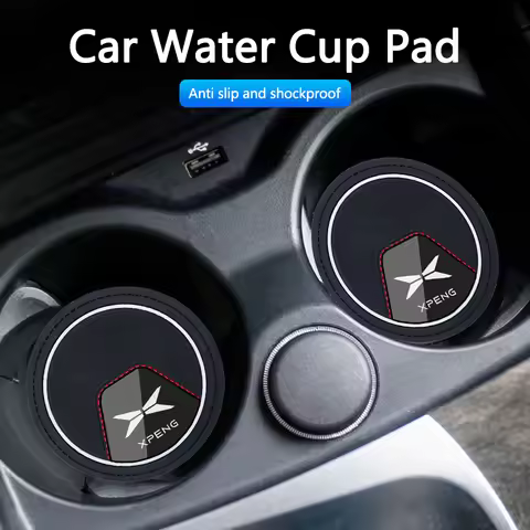 Car Coasters Water Cup Slot Non-Slip Mat Shockproof Pad For Xpeng Xiaopeng G9 G3 P7 N5 F30 P5 X2 G3i