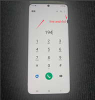 สายข้อบกพร่องและจุดยืน LCD Super AMOLED สำหรับ Samsung S21 Ultra 5G G998F G998F Lcd/DS แสดงหน้าจอสัม