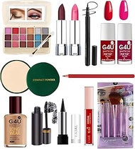 G4U Makeup kit Set With Lipstick, Eyeshadow, Compact, Foundation, Makeup Brushes ETC, Makeup Giftset