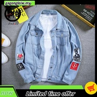 Fashion Jaket Lelaki Korean Version Men Denim Jacket  Student Jeans Outwear 2020