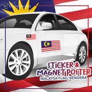 Magnet & Sticker Poster Malaysia Flag Bendera Merdeka