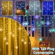 8 Modes Diwali Lights Snowflake LED Fairy Lights With Plug Garland String Lights 2025 Diwali Deepava