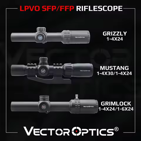 Vector Optics 1-4x24 1-6x24 SFP/FFP LPVO Riflescope For .308 30-06 AR15 Rifles&Airguns Hunting CQB 5