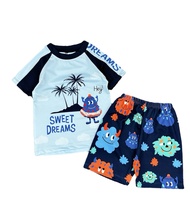 Bikini Kids (15-45kg). Bk43 Set Đồ Bơi Bé Trai “Sweet Dreams Quái Vật Đáng Yêu”