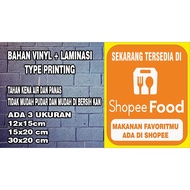 SHO33 F00D STICKERS MANY