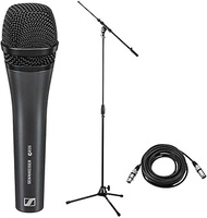 Sennheiser E 835 Dynamic Vocal Microphone Stand Cable Pouch Bundle