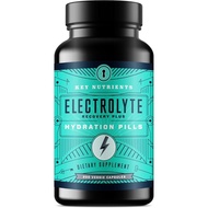 KEY NUTRIENTS Electrolyte Tablets, 200 Capsules, Salt Tablets for Dehydration, Fasting Electrolytes 
