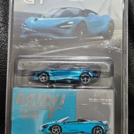 Diecast miniscale 1/ Mini GT Mclaren 720S Spider biru