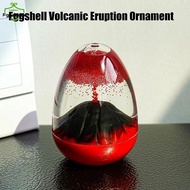 Eggshell Volcanic Eruption, Floating Sand Volcanic Eruption Ornament, Acrylic Crystal Liquid  Timer 