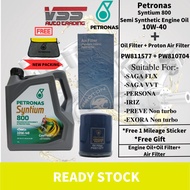 Petronas Syntium 800 10W-40 Semi Fully Synthetic Syntium 3000 5W30 5W-305W-40 Engine Oil +Proton Oil