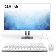 24" FHD All-in-One Desktop Computer, N5095 8GB RAM, 512GB SSD, Intel Quad-Core, Wired Keyboard & Mou