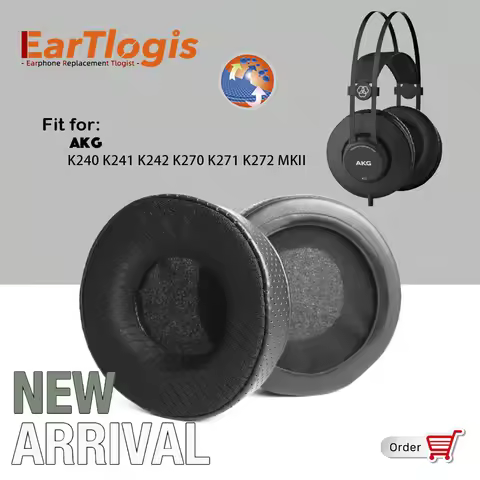EarTlogis New Arrival Replacement Ear Pads for AKG K271 K240 K241 K242 K270 K272 K-271 MKII Headset 