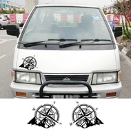 Car Stickers For Nissan Vanette C22 Nomad S21 Van Camper Graphics Mountain Compass Decor Decal Vinyl
