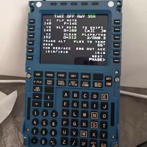 WINWING Flight Simulator MCDU Toliss Fenix Flight Control Display Civil Aviation Control Panel A320 