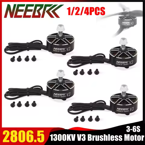 NEEBRC 2806.5 1300KV V3 Outrunner Brushless Motor 3-6S for 7/8/10 Inch RC FPV Racing Drone Fixed-win