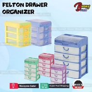 FELTON Organizer Drawers 3 & 4 Tiers Document A4 Paper Stationery/Rak Dokumen FELTON