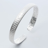 Xinyi Jewelry Diamond Sutra Pure Silver Bracelet 999 Silver Bracelet Silver Jewellery